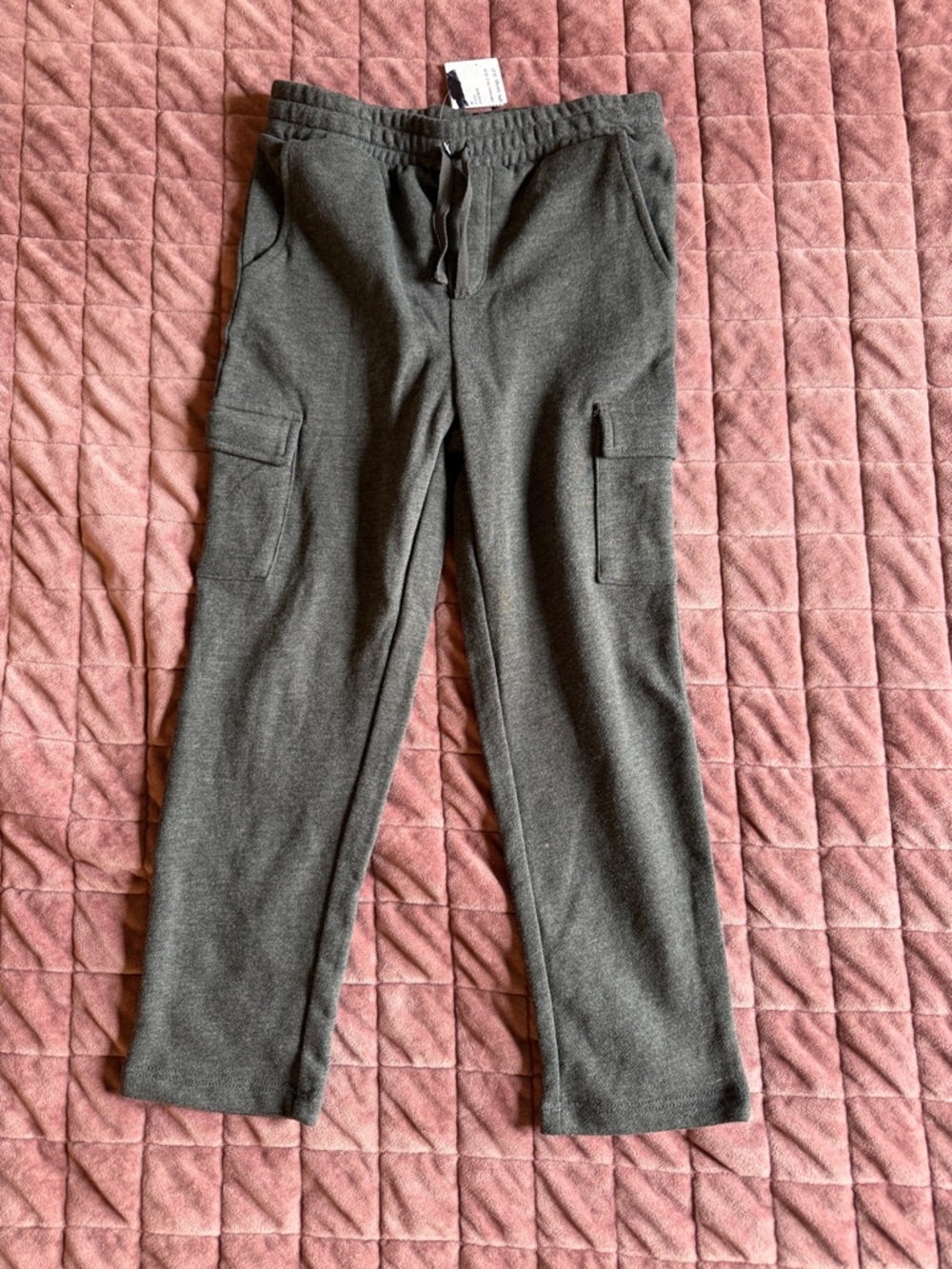 NWT Girls Splendid Gray Cargo Sweatpants Size 6